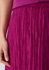 Crushed Silk Flared Skirt