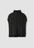 Alpaca Blend Turtleneck Poncho