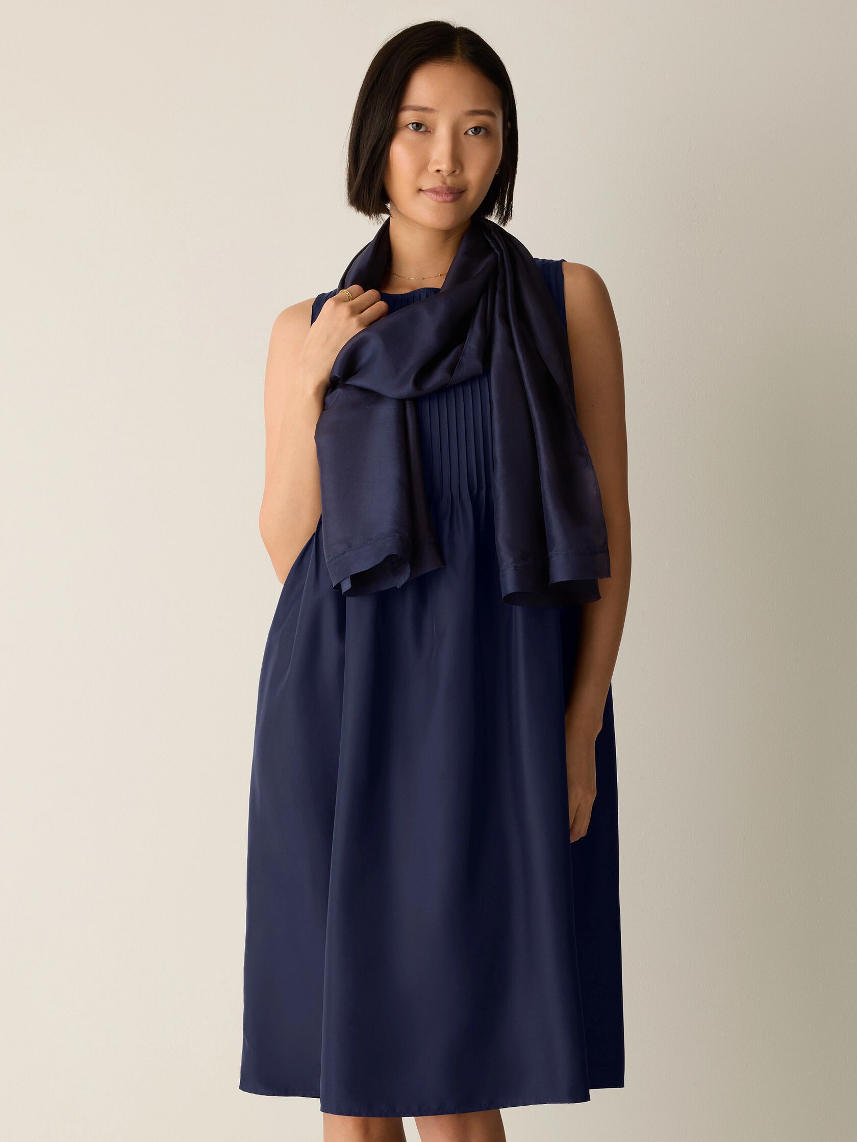 Washed Organic Silk Scarf