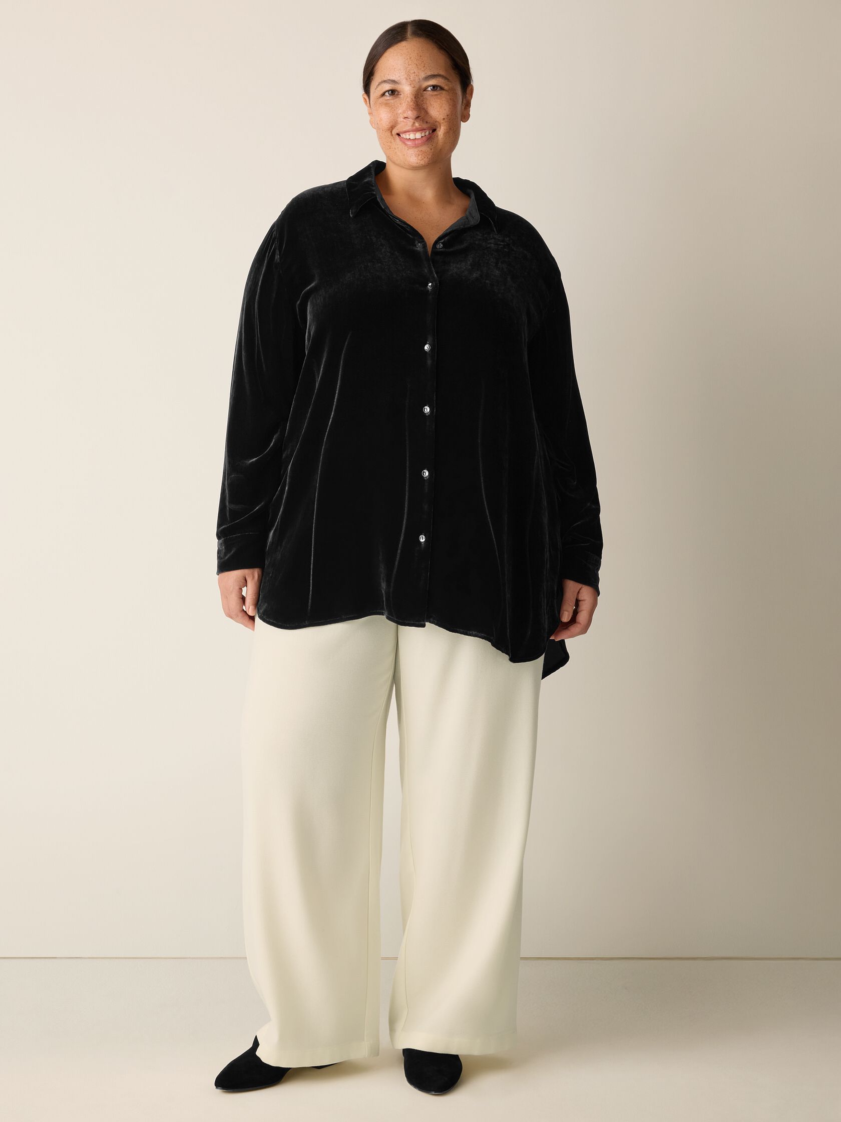 Velvet Classic Collar Shirt