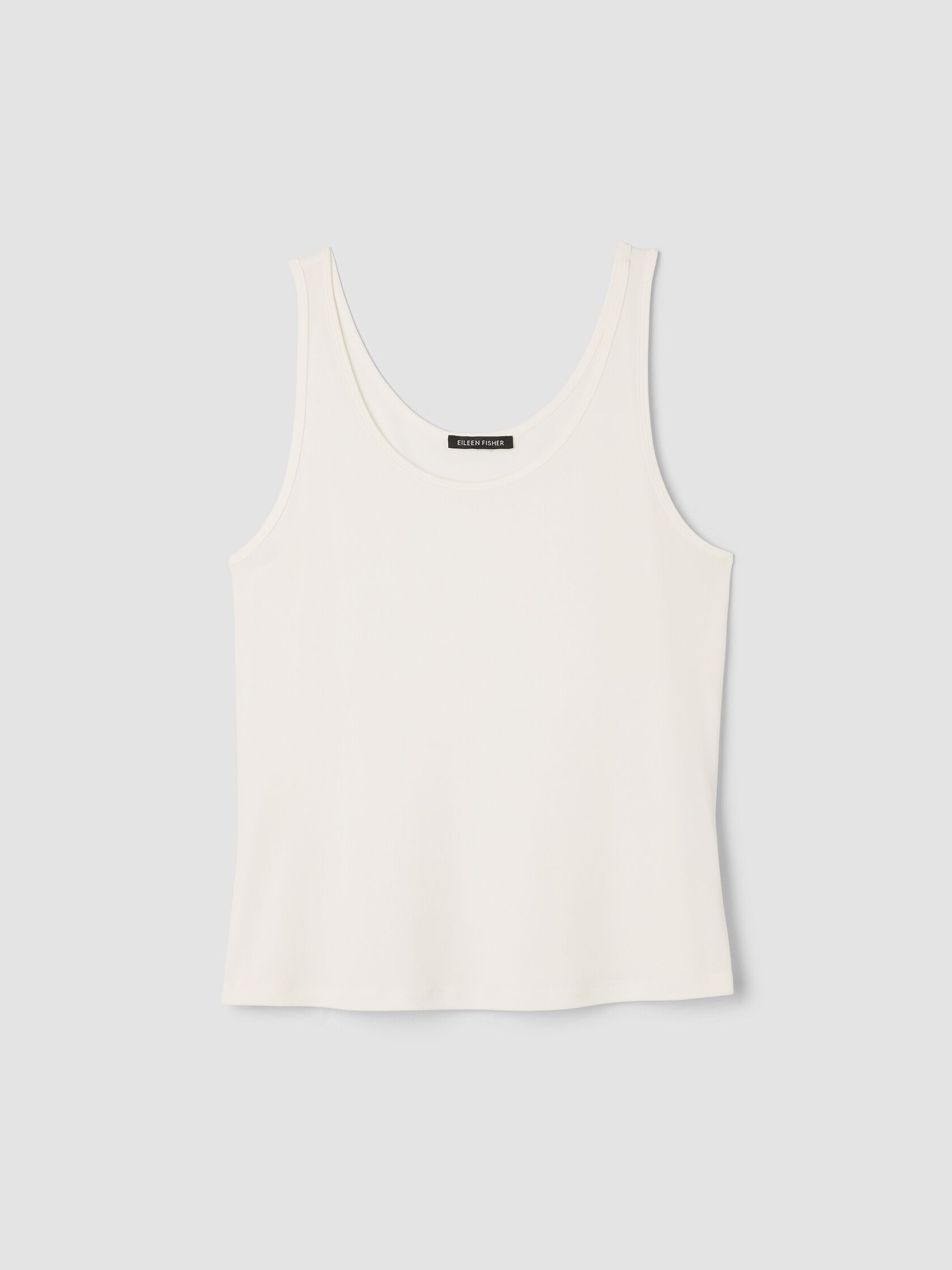 Stretch Silk Jersey Scoop Neck Tank