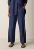 Lightweight Organic Cotton Denim Wide-Leg Pant