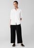 Washed Organic Cotton Poplin Classic Collar Shirt