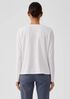 Organic Cotton Slub V-Neck Top