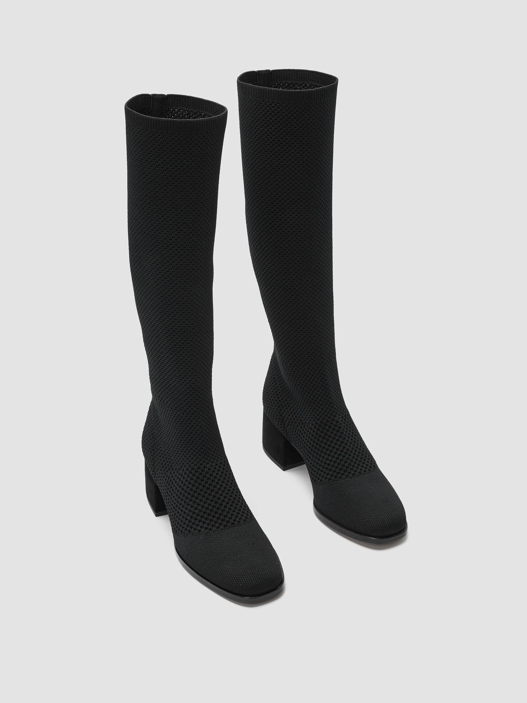 Paziz Crepe Recycled Stretch Knit Boot