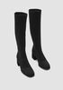 Paziz Crepe Recycled Stretch Knit Boot