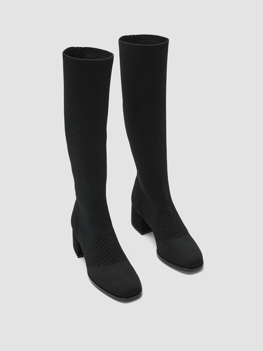 Paziz Crepe Recycled Stretch Knit Boot
