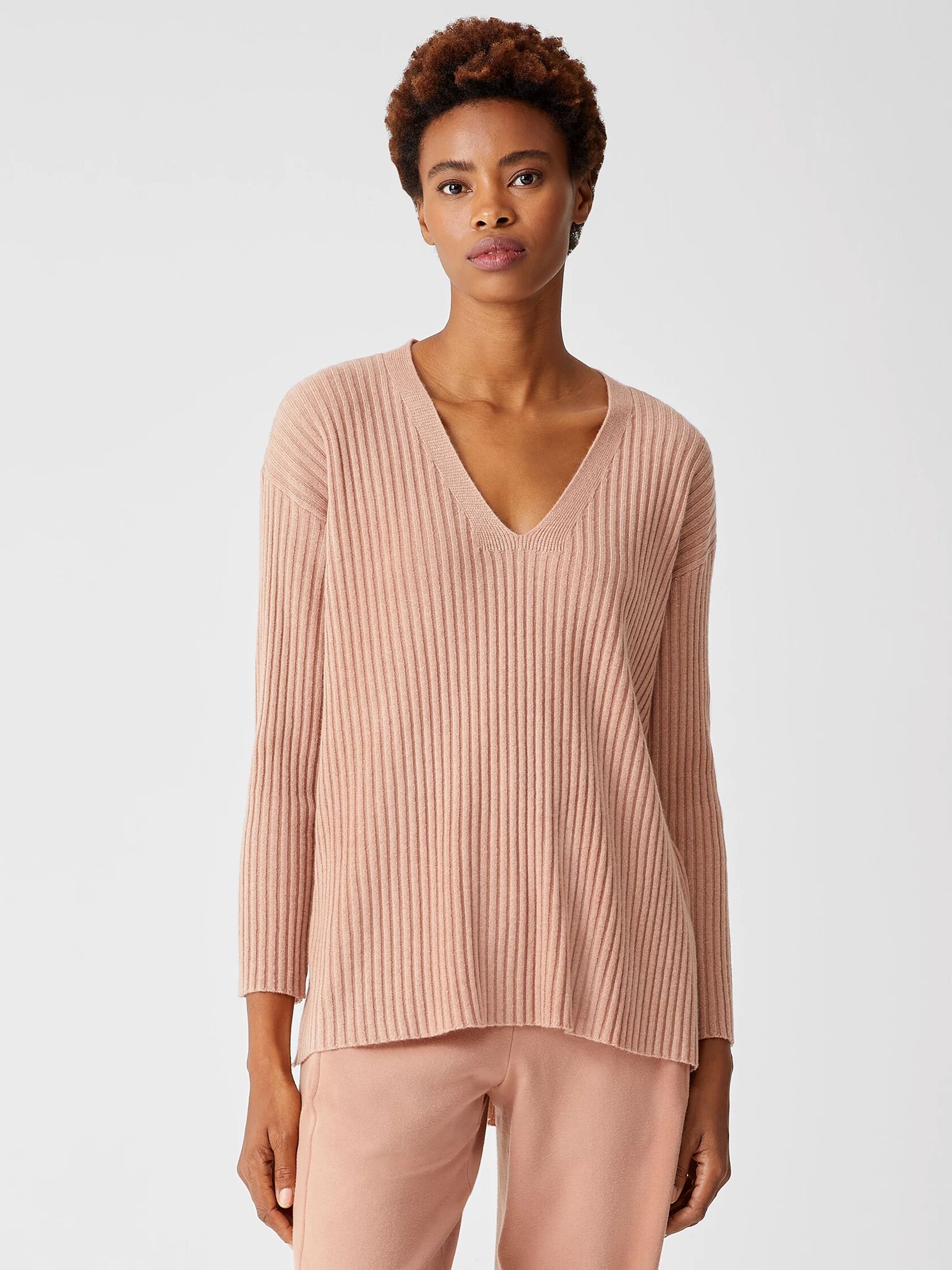 Italian Cashmere V-Neck Tunic