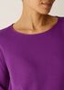 Organic Cotton Interlock Crew Neck Sleep Top