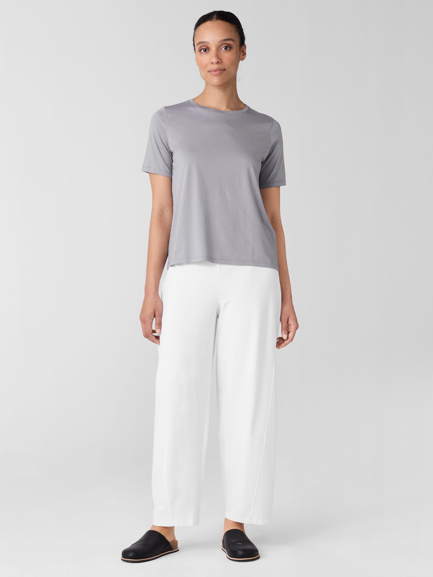 Organic Pima Cotton Jersey Round Neck Tee