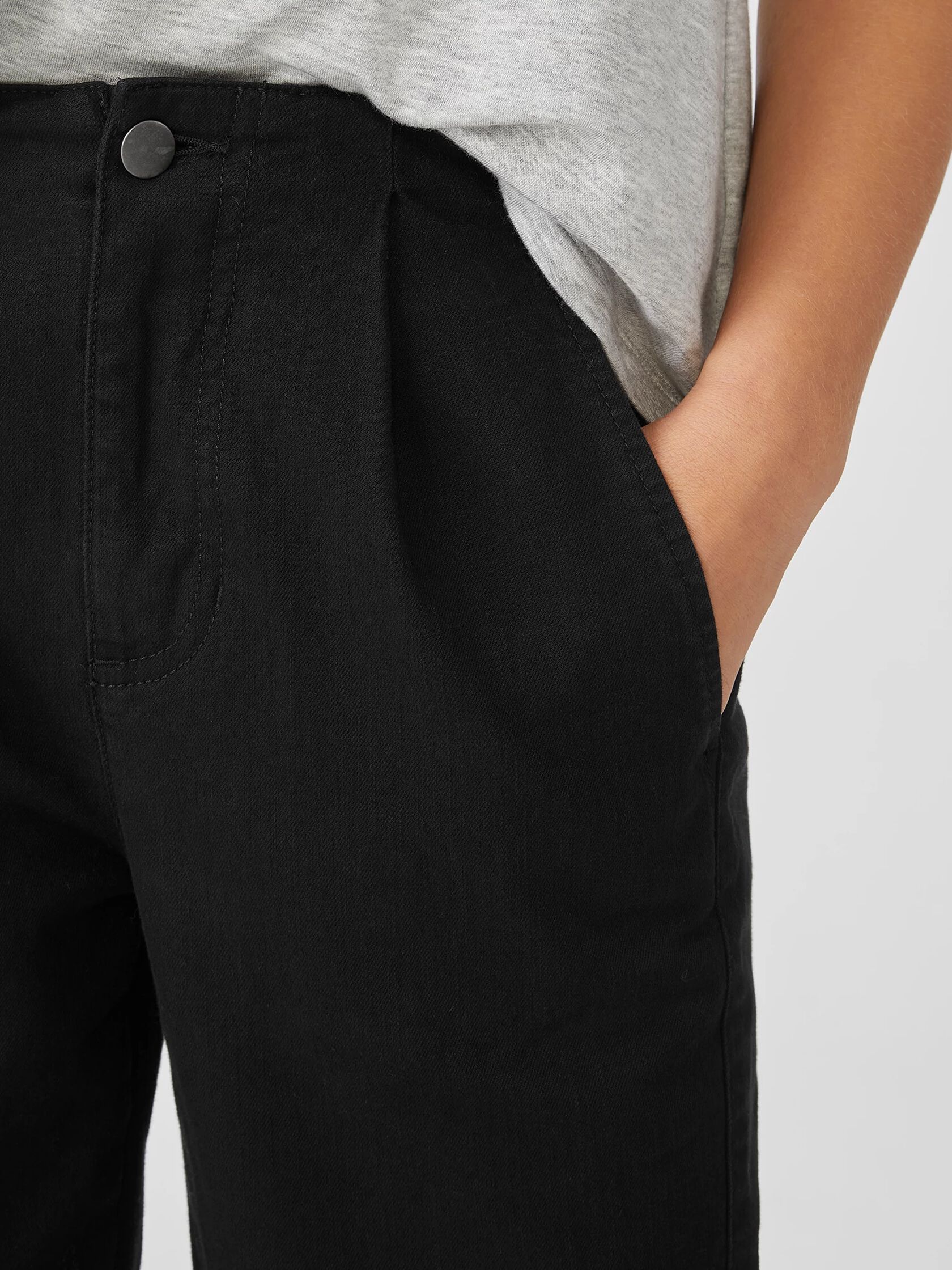 Organic Cotton Denim Tapered Pant