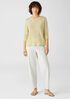 Organic Linen Jersey Crew Neck Top