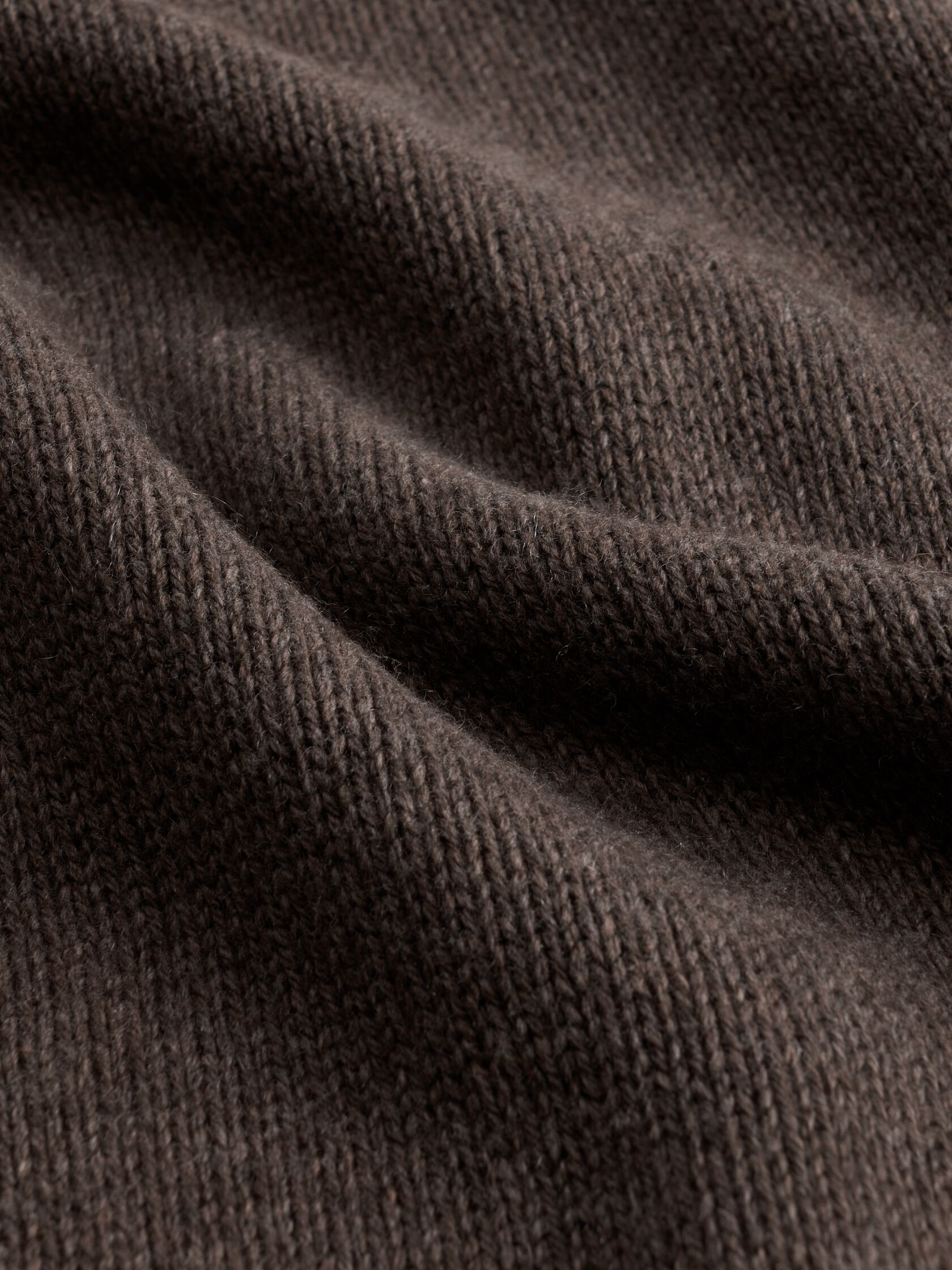 Cotton & Recycled Cashmere Crew Neck Long Top