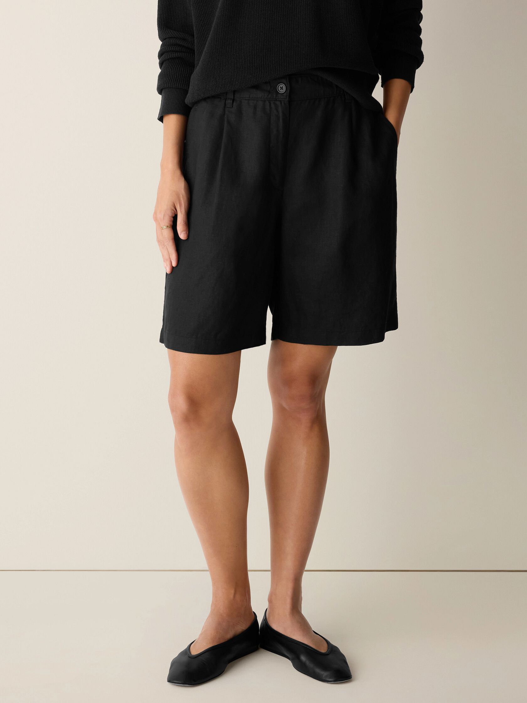 Organic Linen Shorts