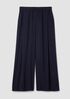 Silk Georgette Crepe Wide-Leg Pant