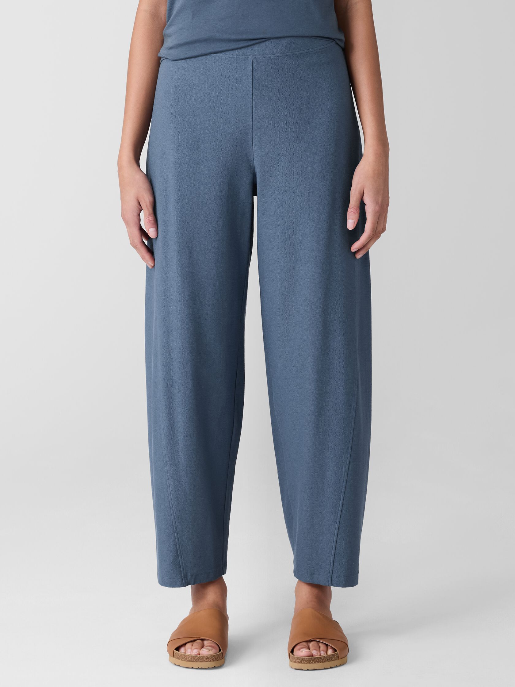 Washable Stretch Crepe Lantern Pant