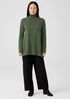 Italian Cashmere Turtleneck Long Top