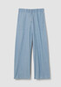 Airy Organic Cotton Twill Wide-Leg Pant