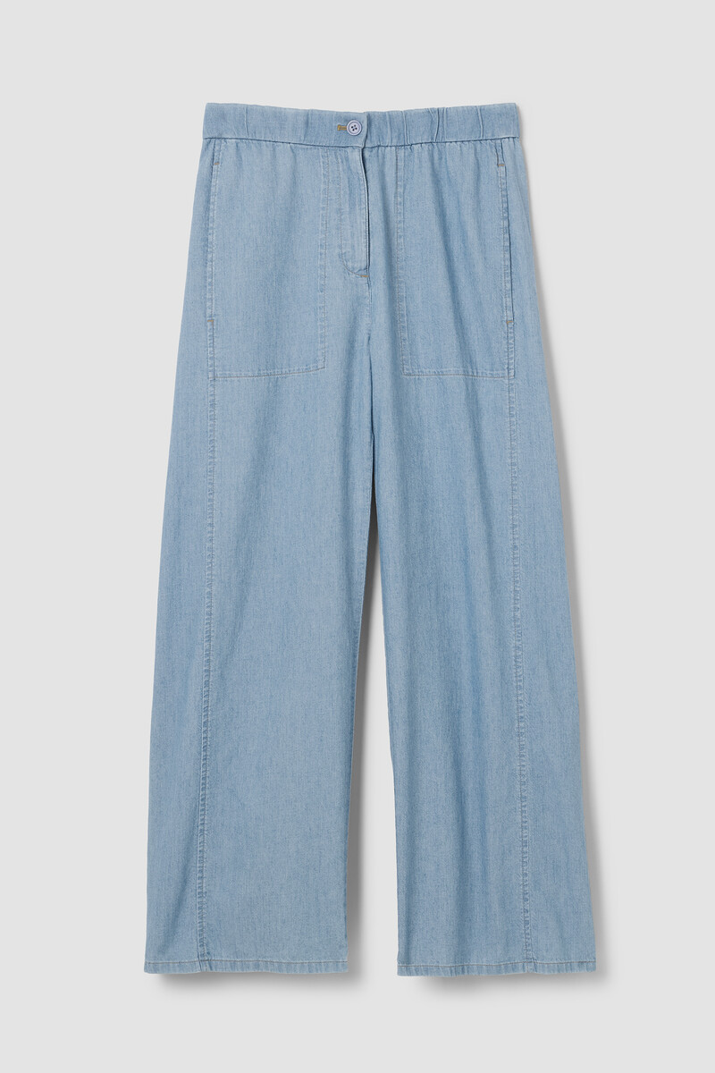 Airy Organic Cotton Twill Wide-Leg Pant Airy Organic Cotton Twill Wide-Leg Pant