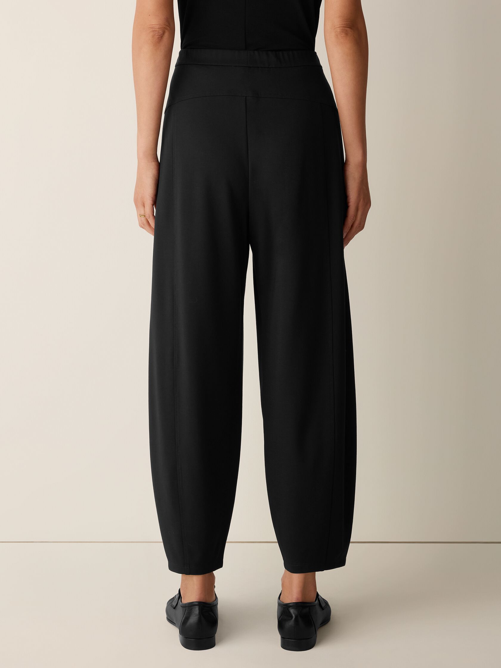 Extra-Fine Ponte Curved Lantern Pant