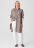 Washed Organic Linen Delave Long Shirt