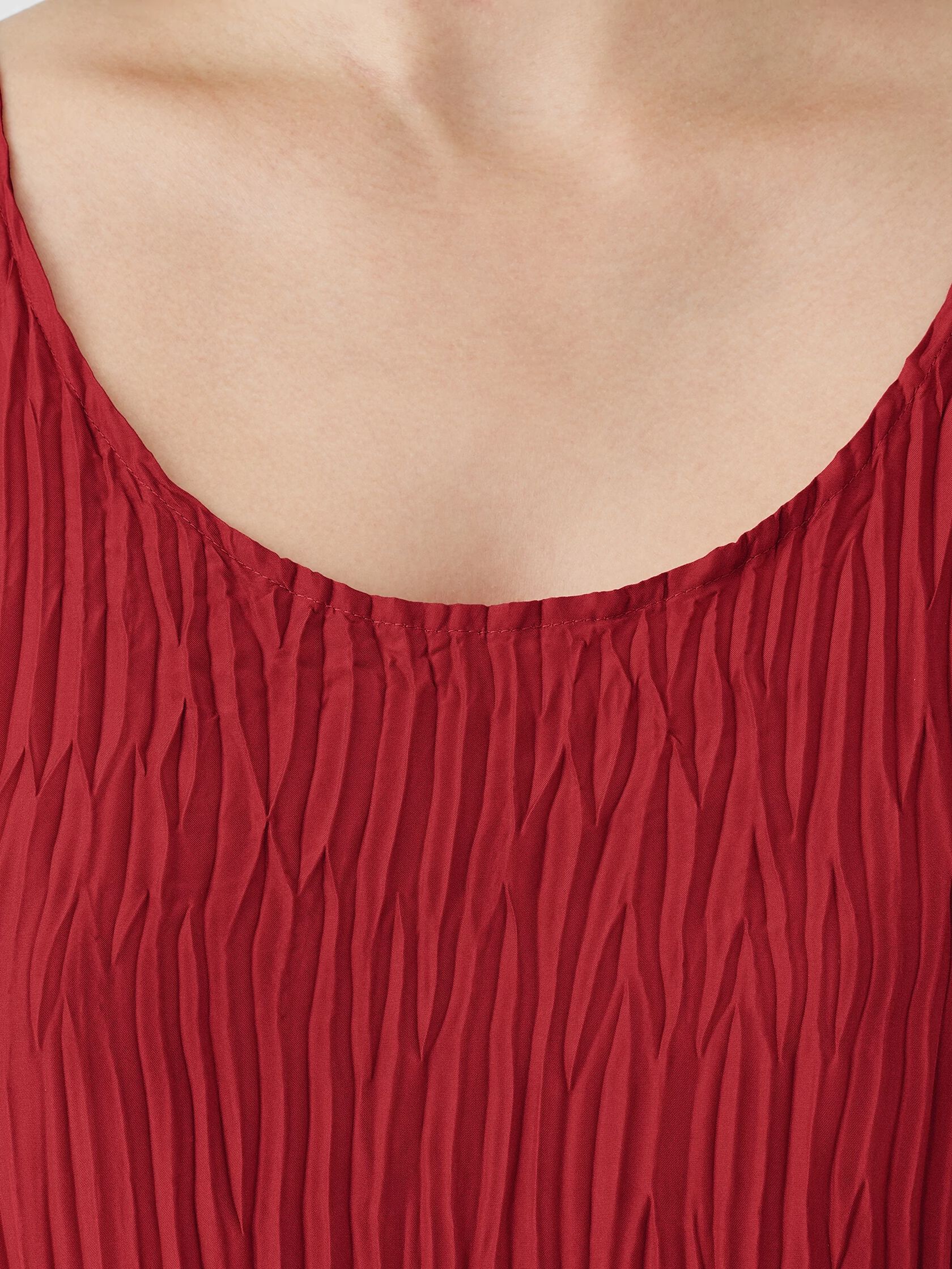 Crushed Silk Tiered Dress