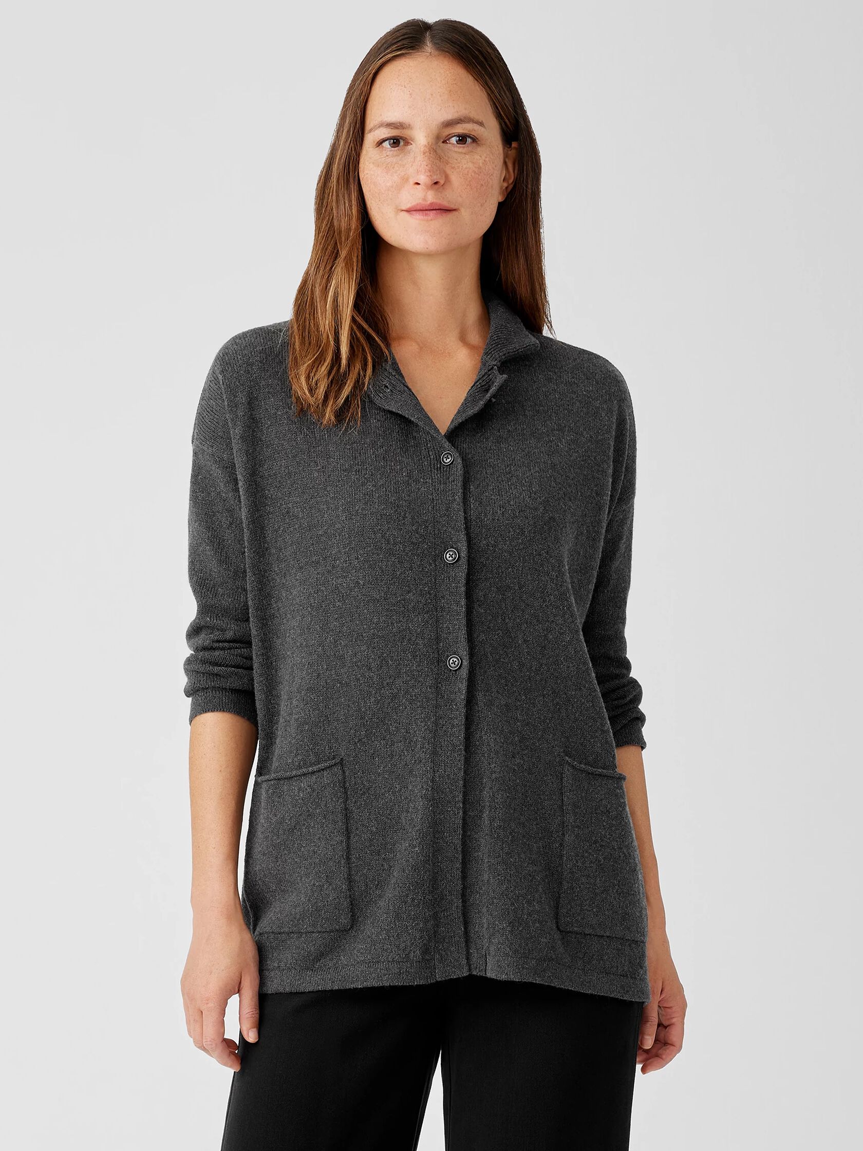 Cotton and Recycled Cashmere Cardigan