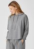 Heathered Organic Cotton Hooded Top