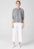 Heathered Organic Cotton Jersey Hooded Top