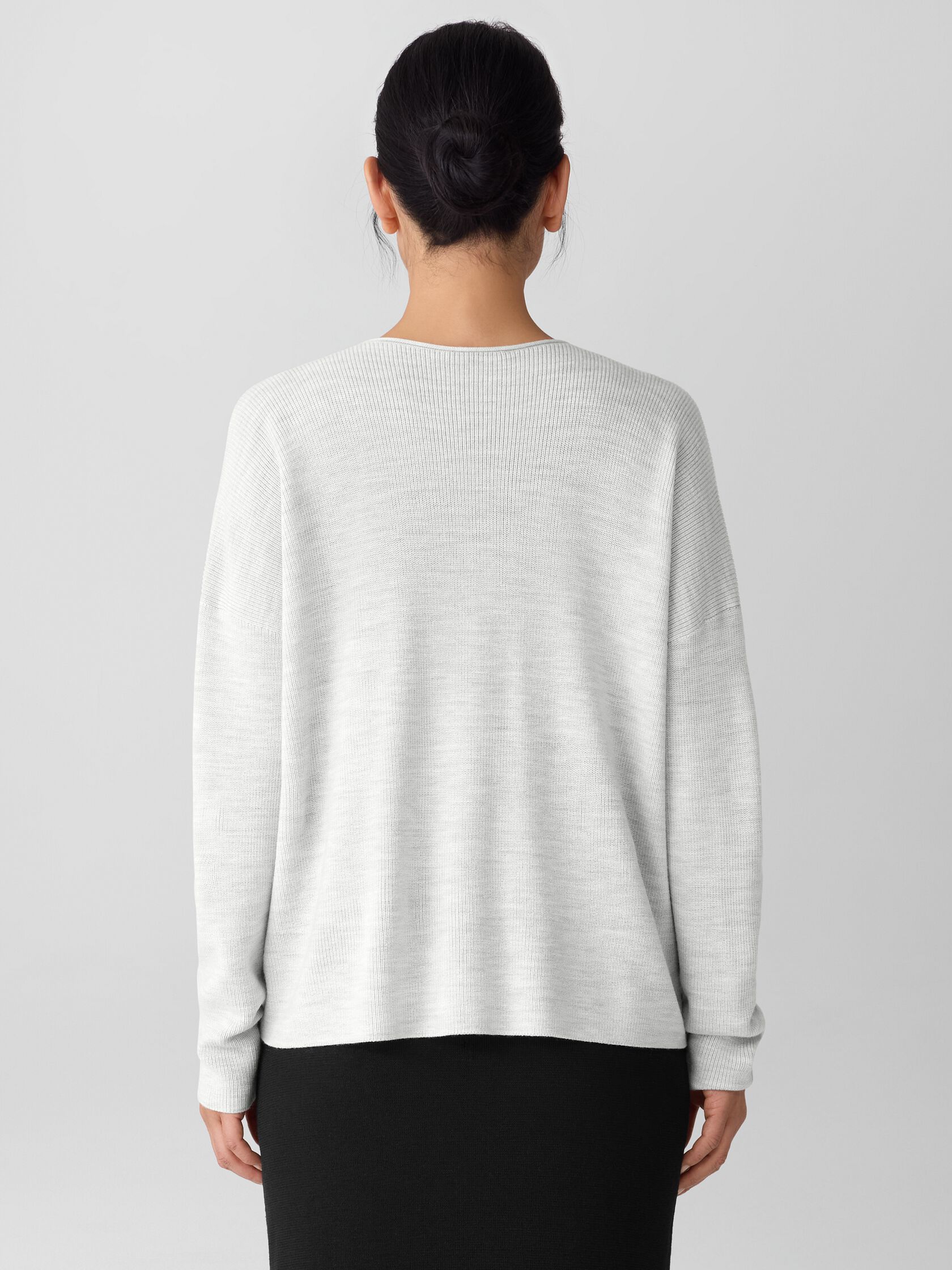 Merino Crew Neck Top in Regenerative Wool