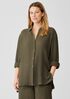 Organic Cotton Gauze Classic Collar Shirt