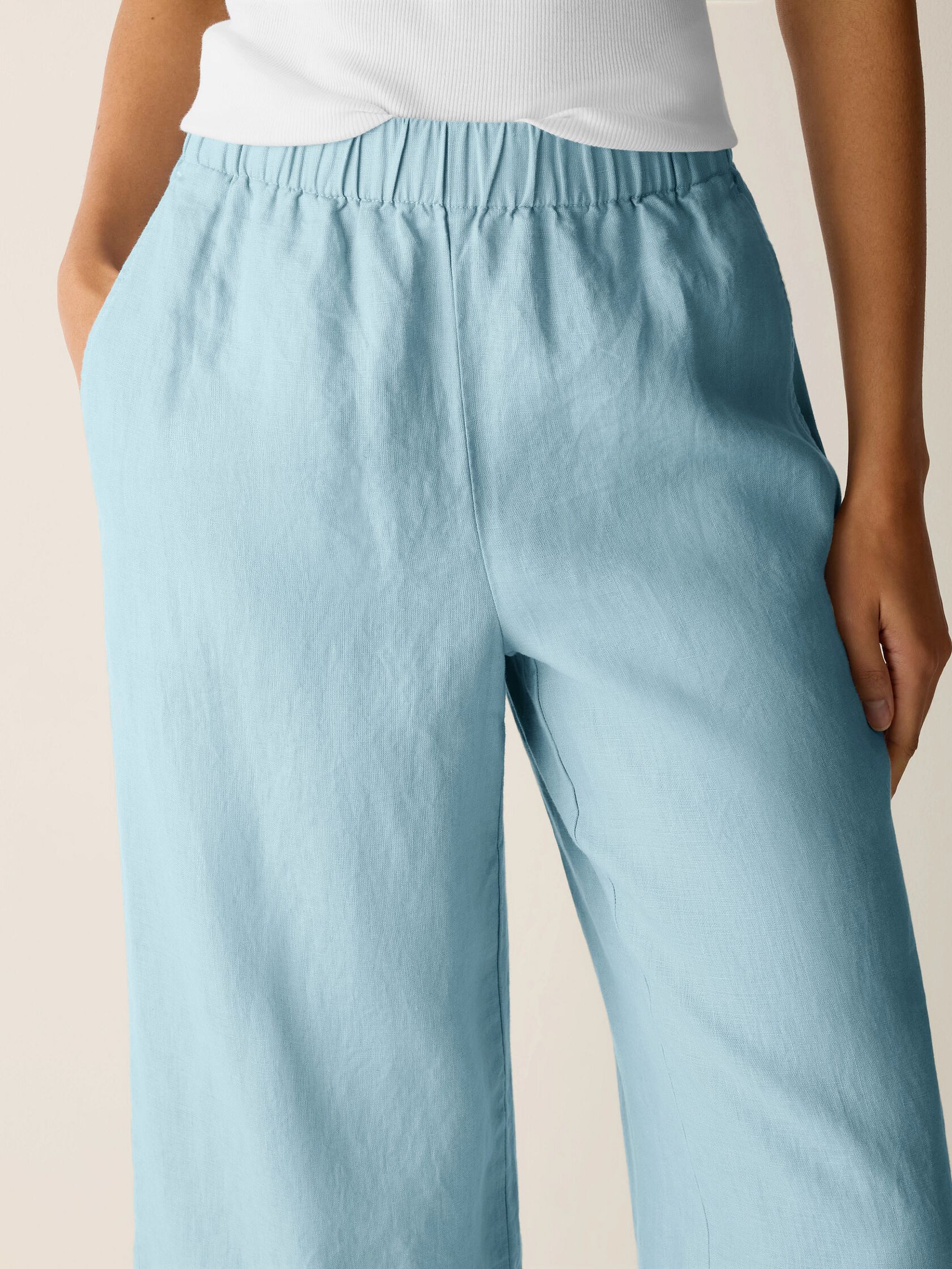 Organic Linen Wide-Leg Pant