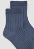 Rib Short Crew Sock