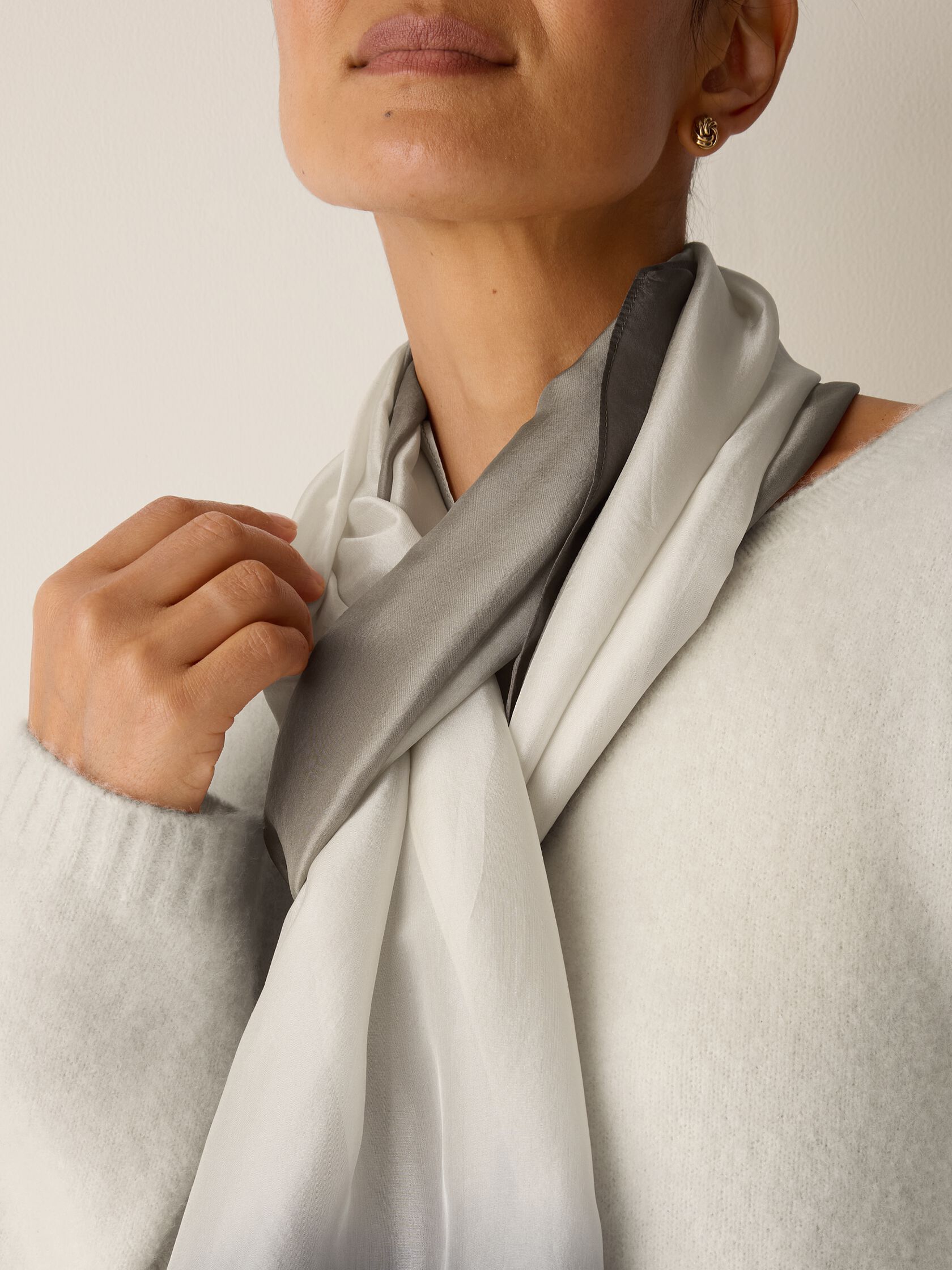 Watercolor Organic Silk Scarf