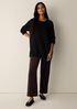 Organic Cotton Fluff Crew Neck Long Top