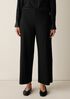 Washable Stretch Crepe Wide-Leg Pant