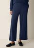 Garment-Dyed Organic Cotton Terry Wide-Leg Pant