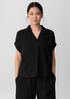Organic Cotton Lofty Gauze Notch Collar Top