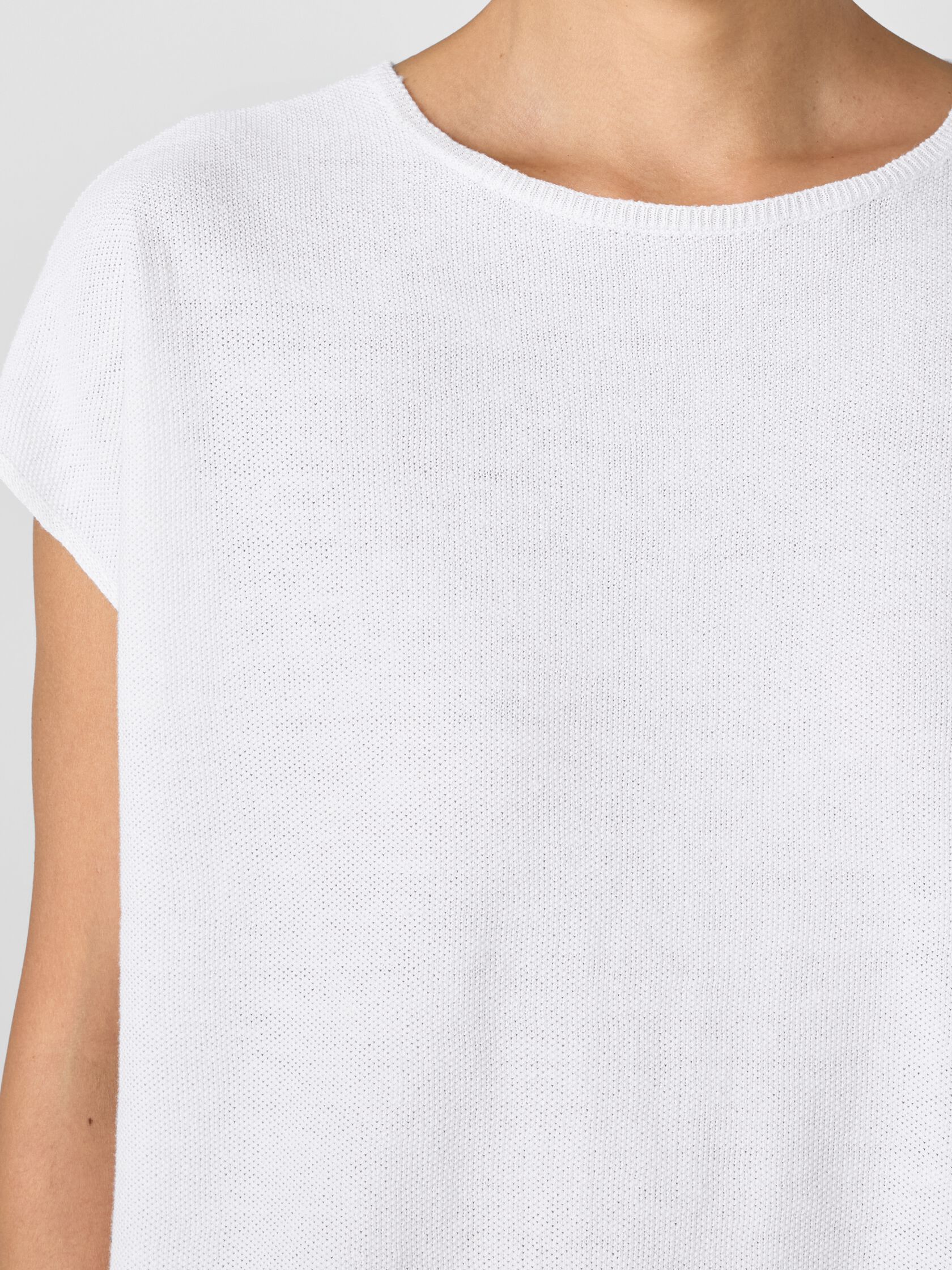 Organic Linen Cotton Square Top