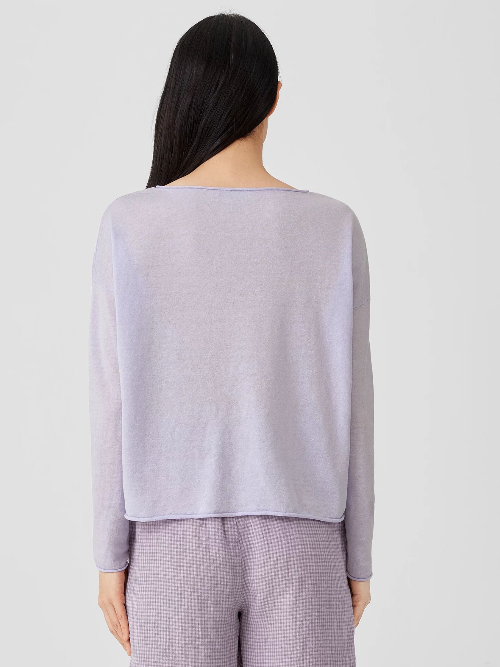 Organic Linen Cotton Jersey Box-Top