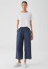 Washed Organic Linen Délavé Wide-Leg Pant