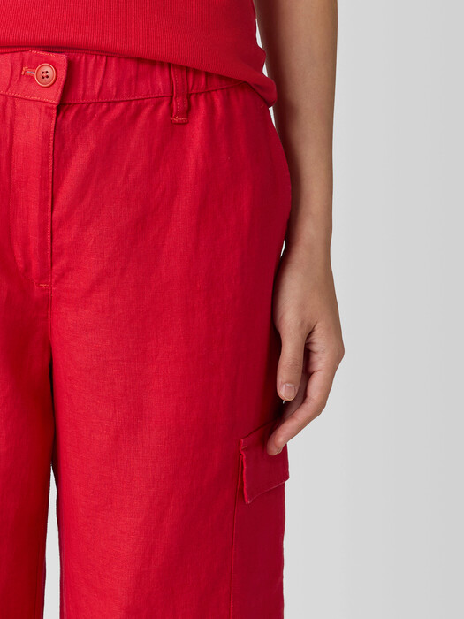 Organic Linen Cargo Pant