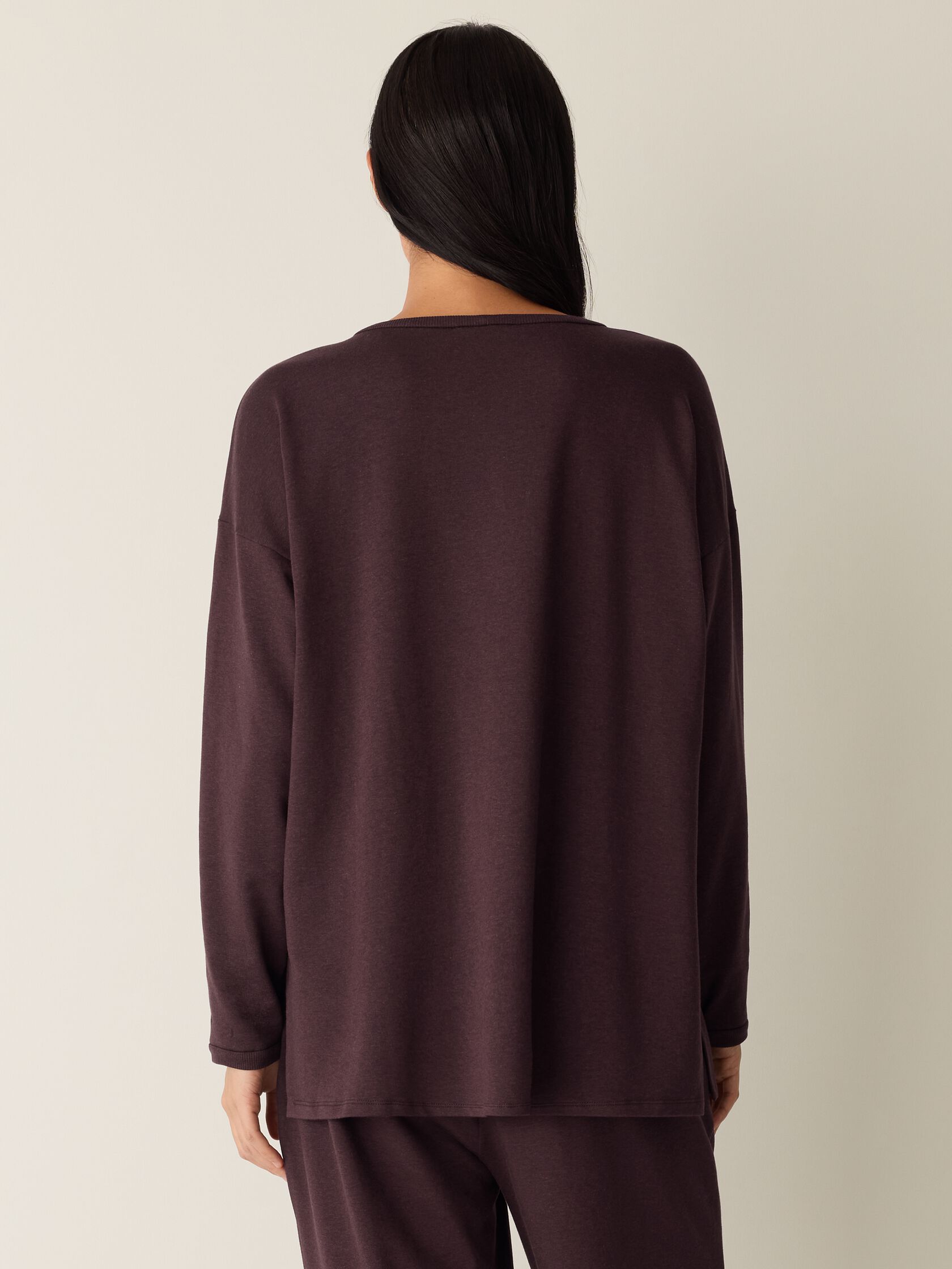 Cozy Brushed Terry Hug Long Box-Top