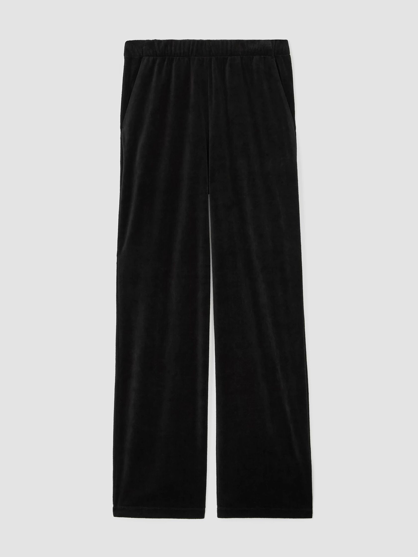 Cotton Velour Straight Pant