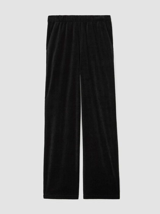 Cotton Velour Straight Pant