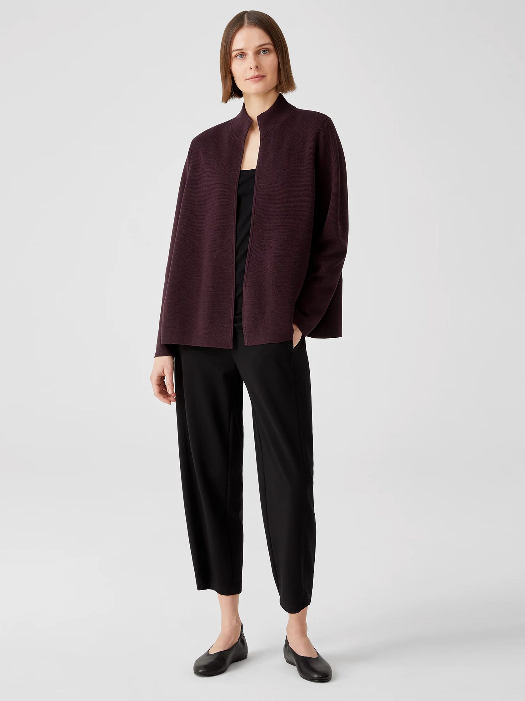 Silk & Organic Cotton Interlock Jacket