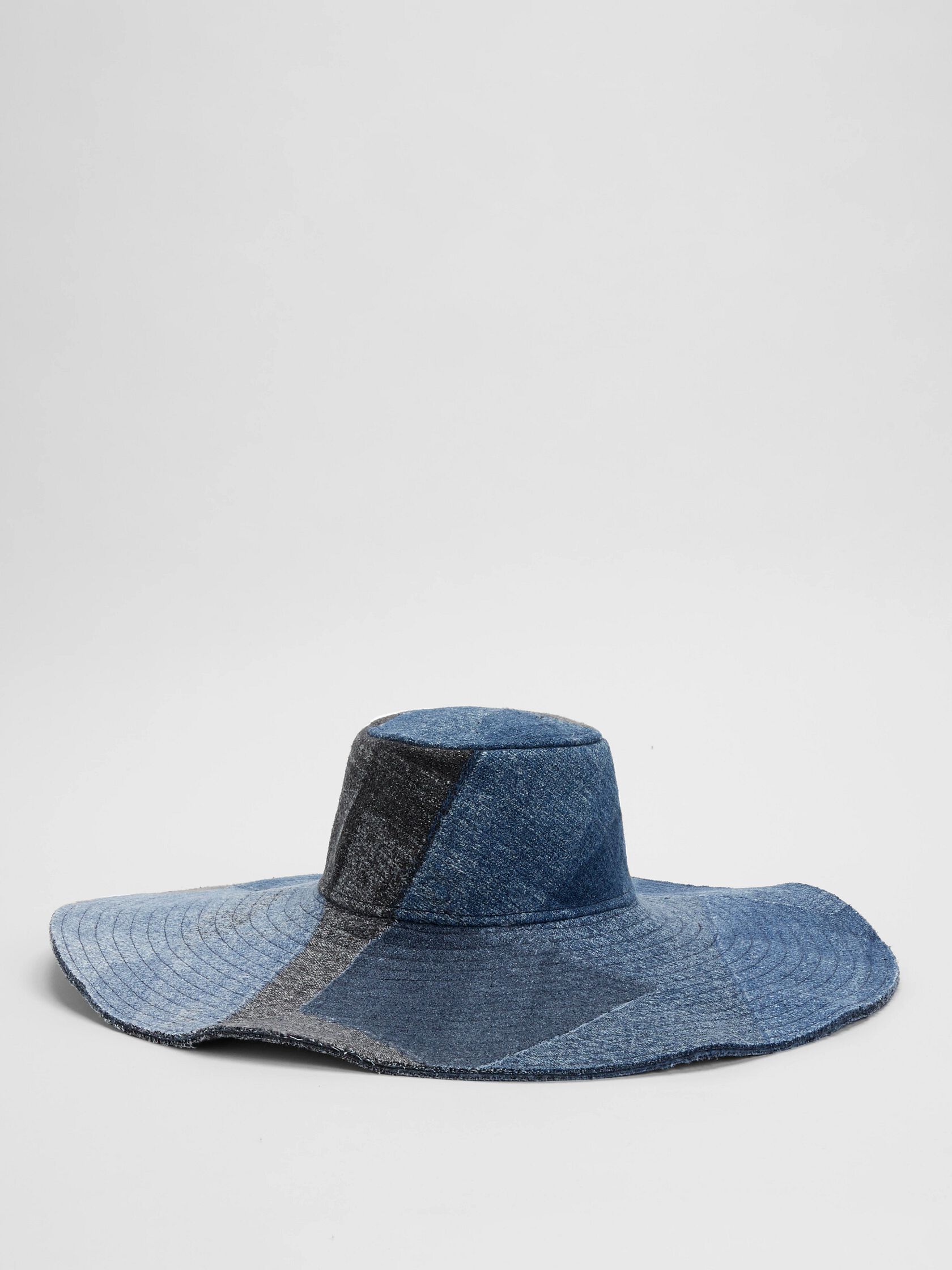 Waste No More Denim Wide Brim Hat