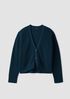 Peruvian Cotton Blend V-Neck Cardigan