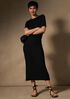 Bubble Jacquard Pencil Skirt