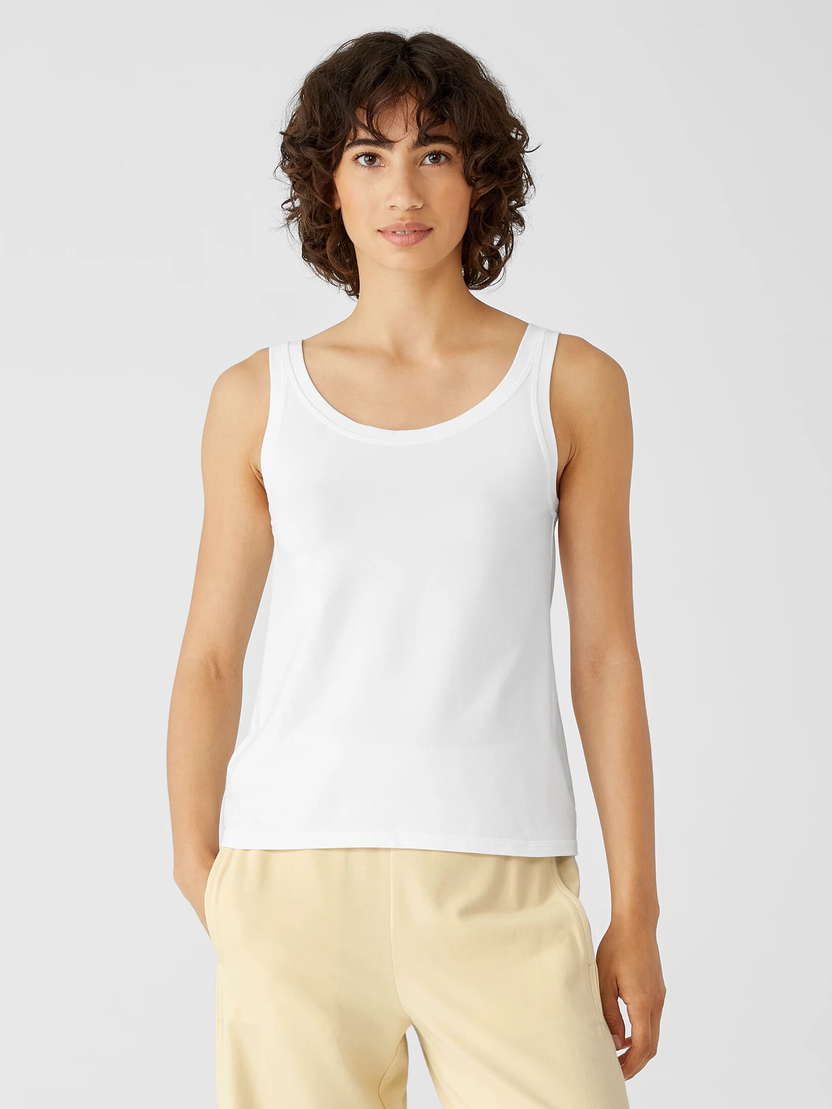 Traceable Organic Cotton Jersey Scoop Neck Tank